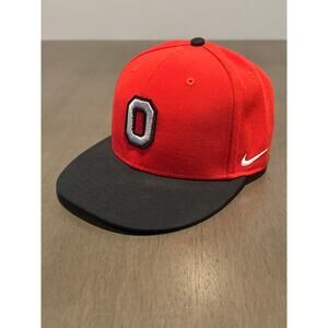 Ohio State Buckeyes Nike Two-Tone Dri-Fit Fitted Hat Size 7 - Scarlet/Black